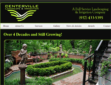Tablet Screenshot of centervillelandscape.com
